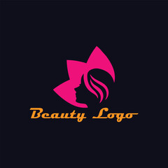 spa beauty salon and makeup natural beauty logo design vector