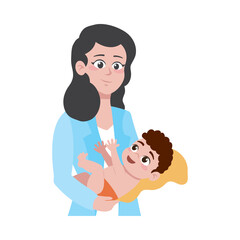 Baby Doctor Comforting Infant