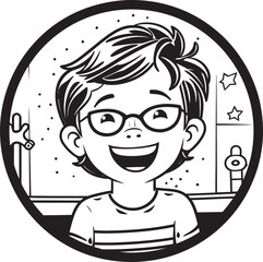 Reflections of Joy A Child  Discovery of His Sparkling Teeth