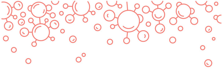 Collagen line web banner. Connective tissue protein.