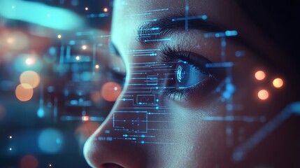 Ai driven personalized marketing campaign digital space technology trends innovative environment close-up view future concepts