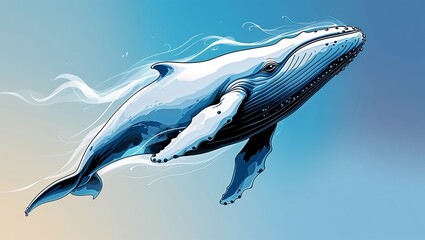 Whale Leaping Through Ocean Mist