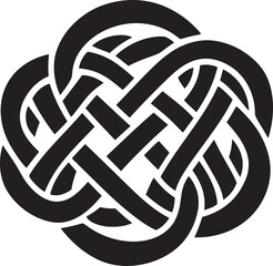 Woven Knots of Freedom The American Flag Adorned with Celtic Patterns