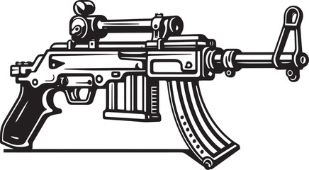 Naklejka premium The Role of American Machine Guns in Peacekeeping Missions Successes and Failures