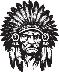 The Indian Chief Head An Icon of Strength and Resilience in Indigenous Cultures