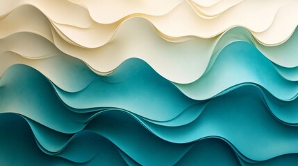 Fototapeta premium Abstract Wave Inspired Image Showing Shades of Light and Dark
