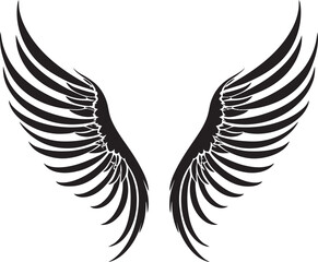 Fototapeta premium The Guardian Embrace Finding Solace on Angel Wings