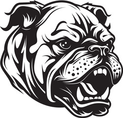Obraz premium Snarls and Affection The Life of an Angry Bulldog