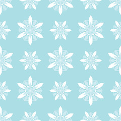 seamless pattern with snowflakes