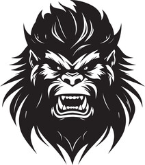 Obraz premium Fierce Rage The Angry Gorilla Tiger