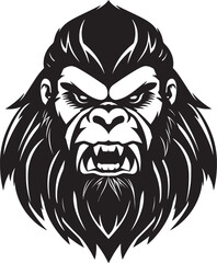 Fototapeta premium Guardian of Fury The Gorilla Tiger Warrior