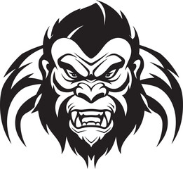 Fototapeta premium Wrath of the Wild The Angry Gorilla Tiger