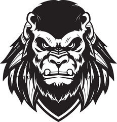 Fototapeta premium The Warrior Wrath The Gorilla Tiger