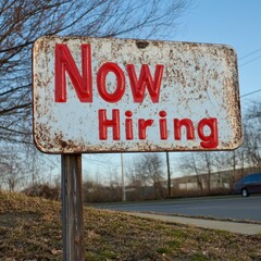 Fototapeta premium Available job position notice