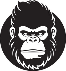 Fototapeta premium The Intersection of Art and Branding Creating a Timeless Ape Logo