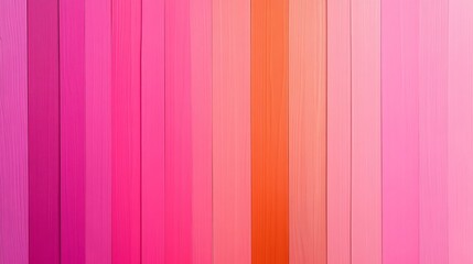 Obraz premium Vibrant pink gradient vertical planks, Reveal modern minimal abstract style, Showcase bold layered color stripes, Provide a bright playful background, Offer ample copy space design