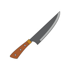 meat knife icon illustration design template
