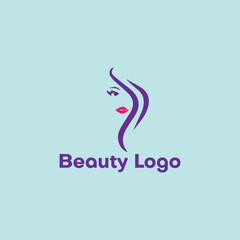 Obraz premium spa beauty salon and makeup natural beauty logo design vector