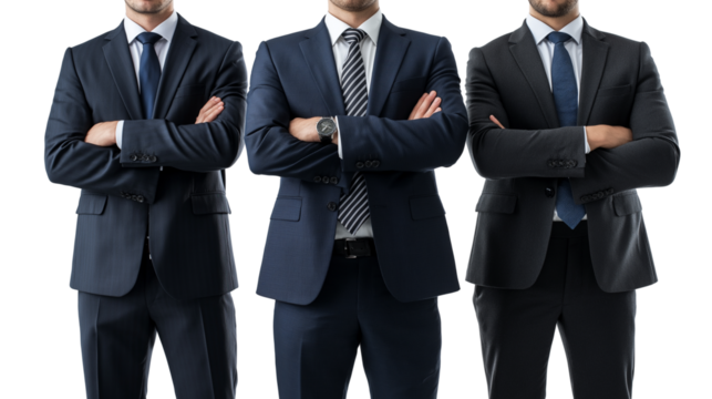 group of business people standing in suits PNG
