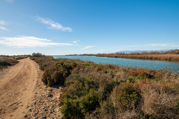 Albufera de Rambla de Morales in Cabo de Gata, Provinz Almería, Autonome Gemeinschaft Andalusien, Spanien