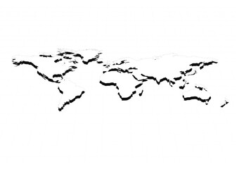 mapa, geografia, kontynenty © Marek