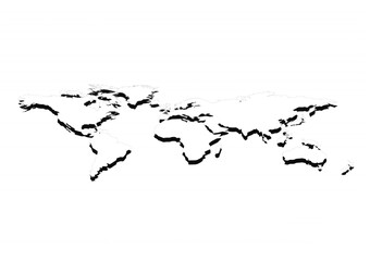 mapa, geografia, kontynenty © Marek