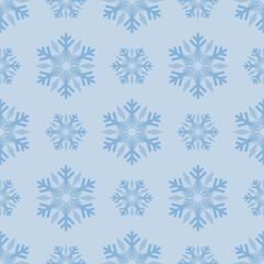 seamless pattern with snowflakes