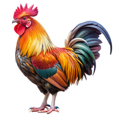 rooster isolated on transpared background
