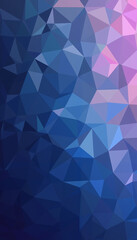 Fototapeta premium Abstract geometric pattern in shades of blue and purple for background design with copy space 