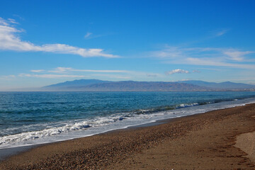Playa del Charco in Cabo de Gata, Provinz Almería, Autonome Gemeinschaft Andalusien, Spanien