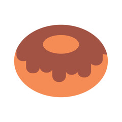 Donut icon vector image with a white background