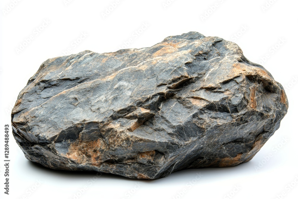 Poster natural rock stone display with unique texture - this features a large, natural rock stone with a co