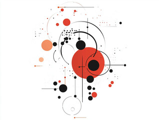 Abstract dot art