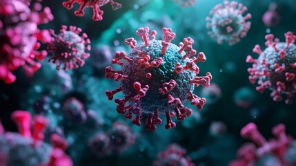 Microscopic close-up of the HKU5-CoV-2 virus highlighting its complex structure and intriguing scientific details. Digital artwork of the HKU5-CoV-2 virus.