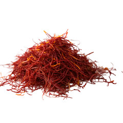 Naklejka premium Saffron Threads: Perfect for Spices, Gourmet Cooking, Luxury Ingredients, Exotic Flavors, Seasoning, and Culinary Arts Concepts.