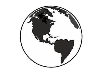 mapa, geografia, kontynenty © Marek