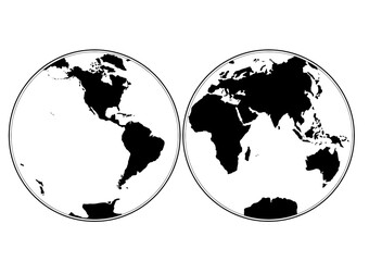 mapa, geografia, kontynenty © Marek