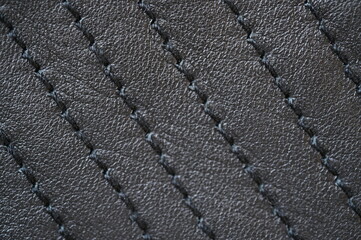 blue texture of knitted wool fabric as a background, smooth symmetrical lines of hand-knitted...