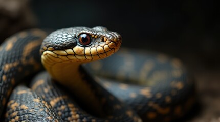 Fototapeta premium Cobra with Flared Hood - High-Resolution Photograph