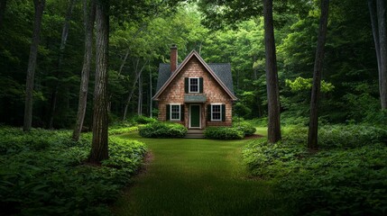 Secluded Cape Cod Retreat Nestled in a Wooded Landscape