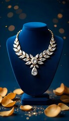 pearl necklace and earrings