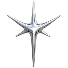 Intricate tattoo design showcasing multiple star-like shapes with a metallic finish