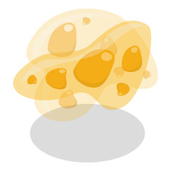 3D Isometric Flat Vector Set of Viruses And Microbes, Bacterial Infection Microorganisms. Item 5