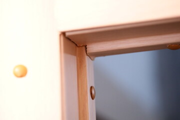 Close-up of a door handle, useful for showcasing details or adding texture to designs.