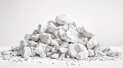 Pile of White Rocks