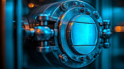 Fototapeta premium A clean vector of a secure vault symbolizing savings and investments.