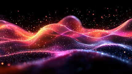 Fototapeta premium Abstract digital wave forms