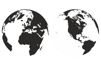 mapa, geografia, kontynenty © Marek