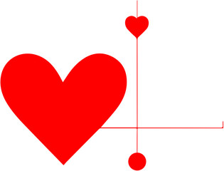 Valentinstag Herz Logo