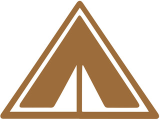 Outdoor Camping Zelt Logo &ndash; Abenteuer & Natur